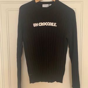 Fashion Show Un Crocodile Crewneck Wool Sweater
